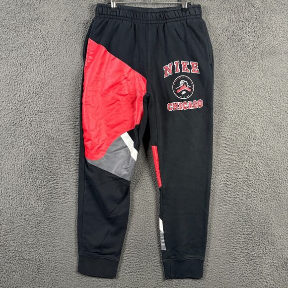 Nike Sweatpants Mens Medium Black Unity Through Our Community Chicago - Picture 1 of 14